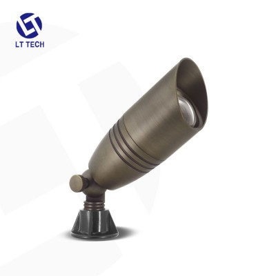 Integrated Spotlight Brass Antique Bronze MR16 LED Fixture Bullet Light